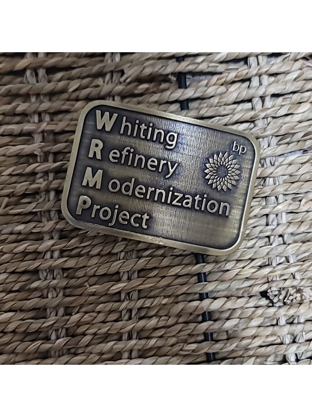 BP Whiting Refinery Modernization Project Belt Buckle